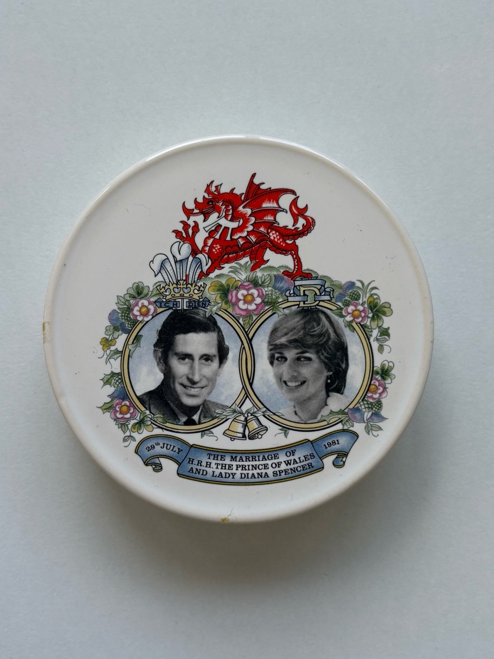 Set of 4 Vintage Charles and Diana Coasters